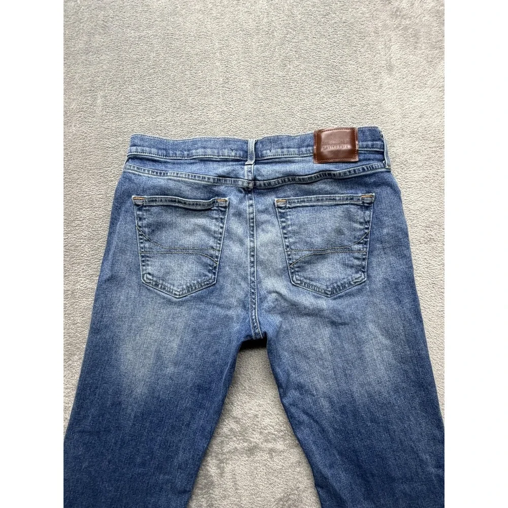 Hollister Jeans Mens Measured‎ 35x28 Blue Straight Epic Flex Denim Pants